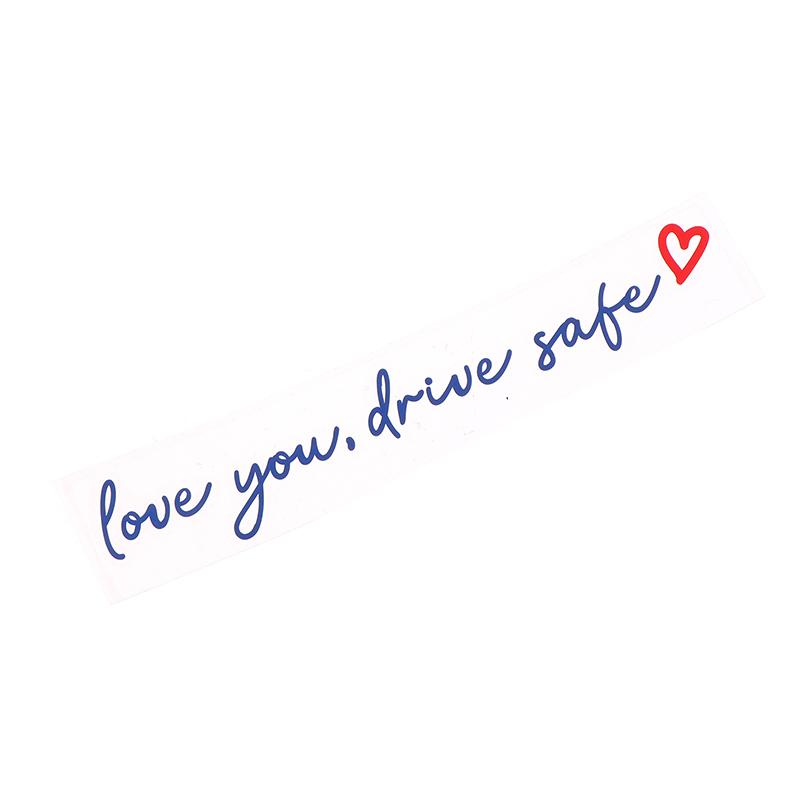 Love You Drive Safe Car Mirror Stickers Affectionate Reminder Heartfelt Safety Reminder For Women Drivers Car Interior Sticker