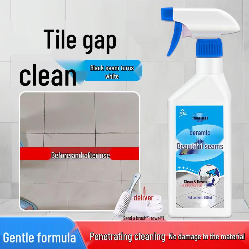 Nine Line Tile Grout Cleaner: Powerful Stain Remover for Bathroom Grout and Black Spots