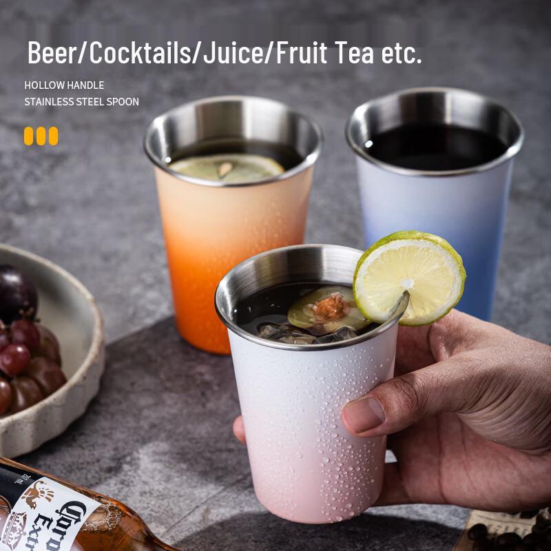 Huilinyang Gradient Stainless Steel Camping Mug Set 330ml