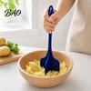 Labor-saving Kitchen Tool Silicone Quad Meat Chopper with 4 Blade, Non-stick Long Handle Smasher, Heat Resistant Ground Beef Tool, Essentials