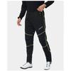 Mens Winter Cycling Pants Thermal Fleece Lined Outdoor Bike Riding Trousers With Reflective Stripes Black Green