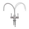 Flexible 304 Stainless Steel Reverse Osmosis Manual Double Handle Faucet Household Eco-friendly Durable for Water Purifier