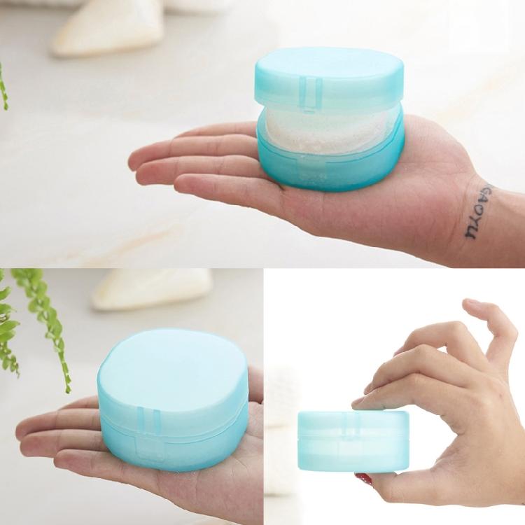 Square Shape Makeup Cotton Dispenser Plastic Storage Box Clear Compact Design Secure Closure For Vanity Countertop Organization