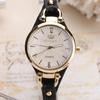 Women Casual Watches Round Dial Rivet PU Leather Strap Wristwatch Ladies Analog Quartz Watch Gift