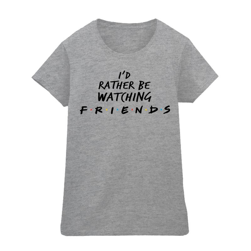 Friends Womens/Ladies Rather Be Watching Cotton T-Shirt