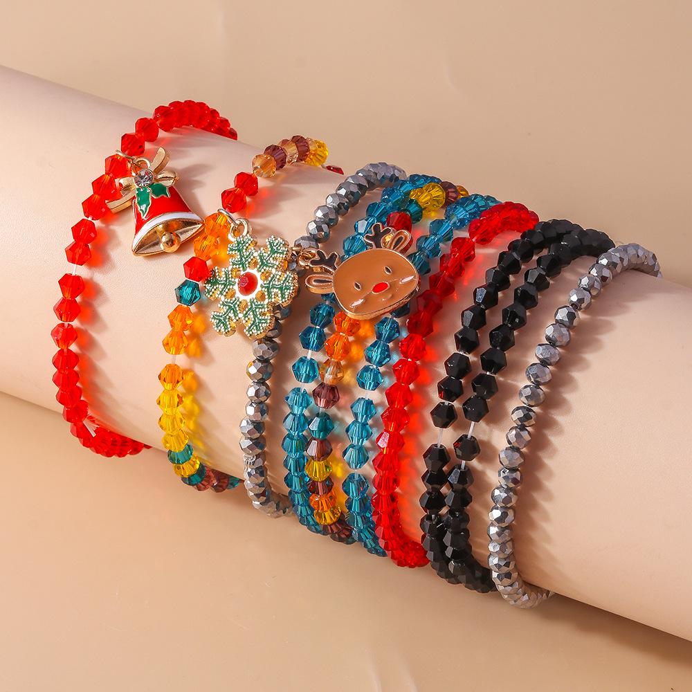 

Stylish Cross-border Christmas Bracelet with Unique Beads and Niche Design
