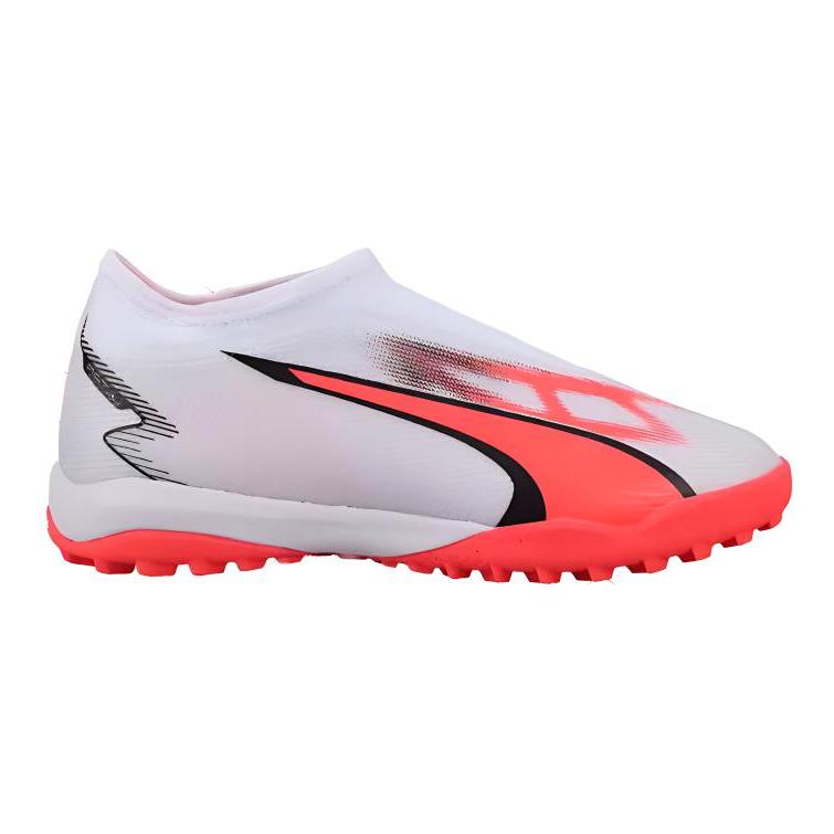 Puma Ultra Match Ultra TT Rubber Studs Wrap Balance Low Top Kids Soccer Shoes Kids Soccer Shoes White Red Black 10751601