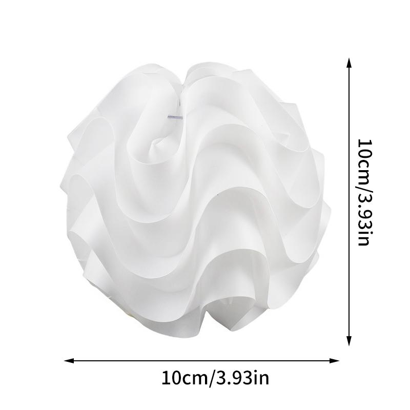 Pp Wave Ball Lampshade Petal Table Lamp Shade Light Durable Cover Design Lampshade Protector Household Chic