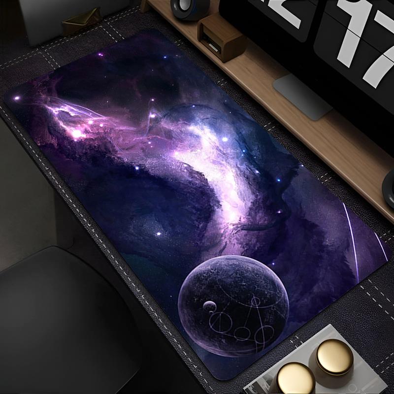Anime Mousepad Computer Gamer Lock Edge Desk Mat Laptop Space Galaxy Keyboard Pad HD Print Soft Mouse Pads Natural Rubber Carpet
