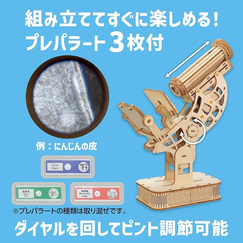 Artec Wooden Microscope Craft Kit 58430, Crafts, Hobbies, Crafts, Toys, Learning, Science, Wood, Assembly Required, Elementary School Students, Summer