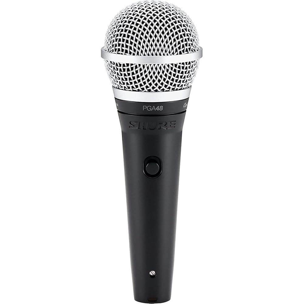 Shure Sure Dynamic Vocal Microphone: Cardioid/ Switch/ XLR-XLR Cable Included PGA48-XLR-J Black [...
