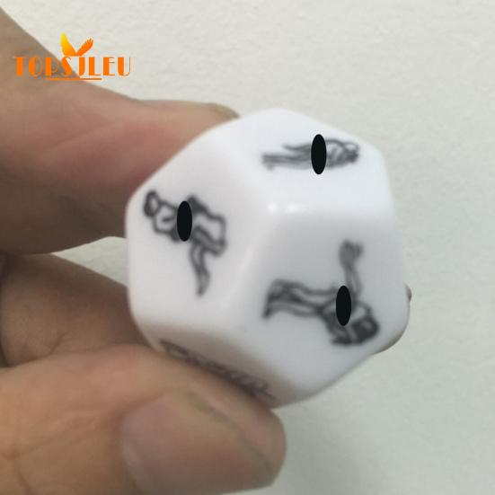Adult Game Bedroom Funny Toy Dice - 2 Pcs, 12 Sex Love Posture, Flirt, Erotic Role Play