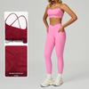 Women's Nude Feeling Yoga Set: High-Waist, Hollow-Back, Tummy Wrap, Tight-Fit for Running and Fitness