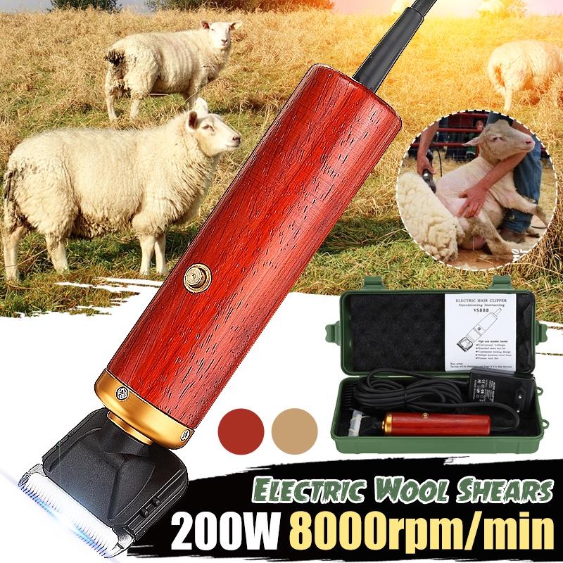 200W Electric Horse Sheep Pet Hair Clipper Shearing Kit Shear Wool Goat Hair Scissors Animal Pet Shearing Supplies Cut Machine