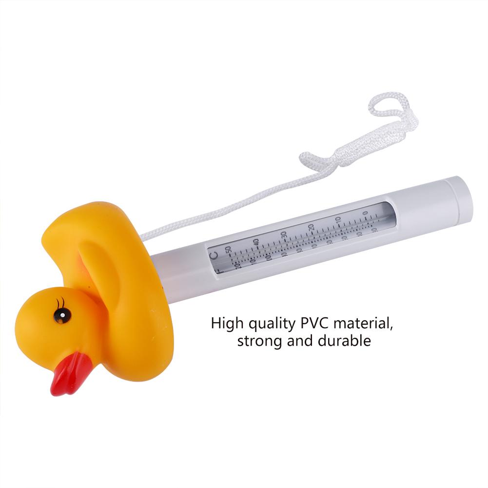 Cartoon Mini Floating Water Thermometer for Swimming Pool Spas Fish Tank Aquarium Duck
