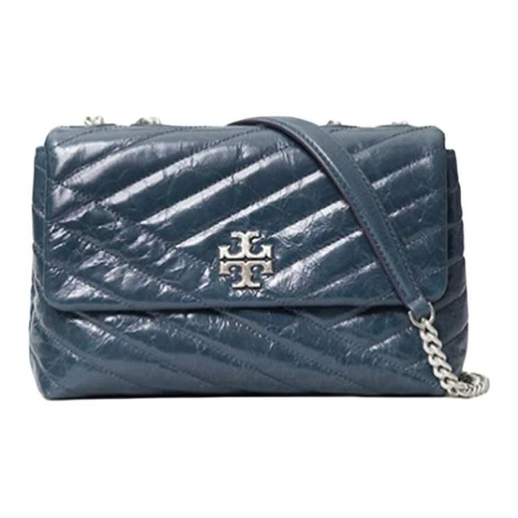 

Tory Burch Kira Chain Lambskin Crossbody Shoulder Bag Women Bags Dark-Blue 75447-449 Basic Set (Bag+Dust Bag)