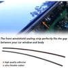 Front Upper Windshield Moulding Seal 51317166841 51317027077 Compatible with BMW E60 E61 525i 530i 545i 550i M5 2001-2010
