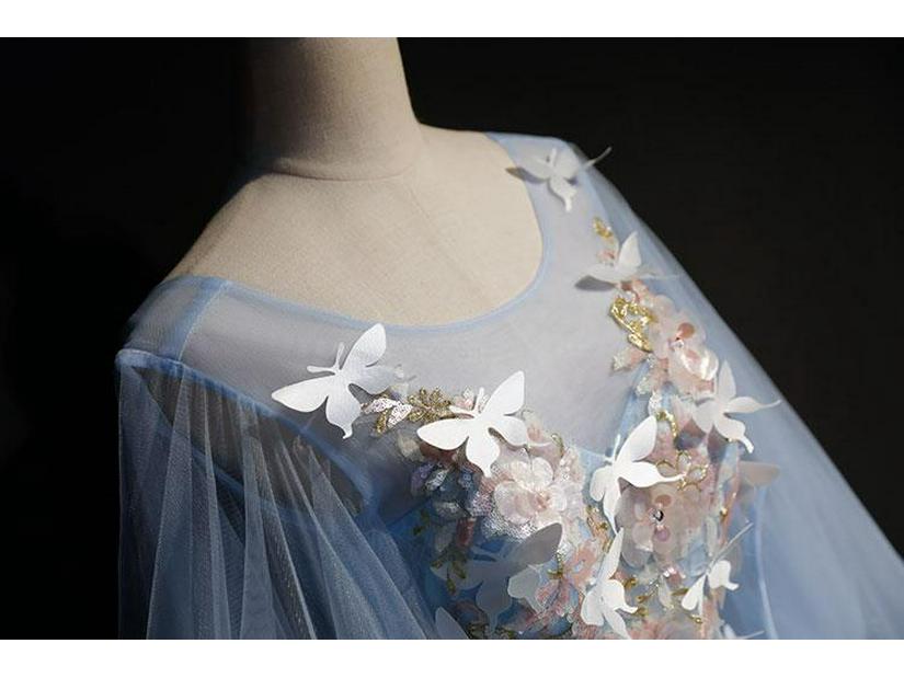 Colorful Yarn Stage Performance Dress - Puffy Skirt, Art Exam, Evening Wear, Photo Studio, Wedding, Slimming Fit