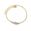 Zircon Flower Bracelet Women's Fashion Light Luxury Design Gold Chain Light Luxury Jewelry