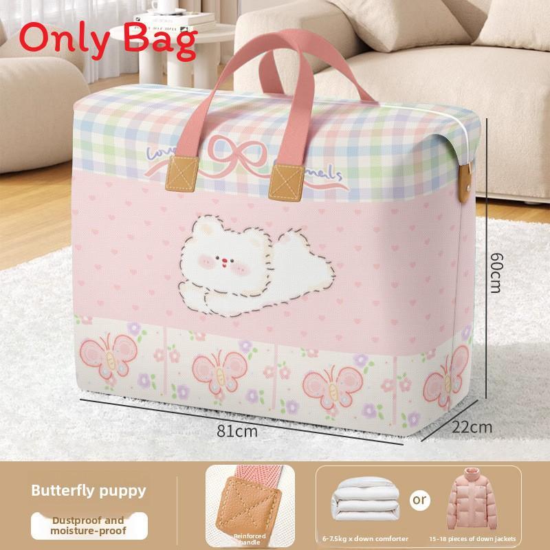 Nonwoven Fabric Quilt Storage Bag With Large Capacity For Bedroom And Moving Use