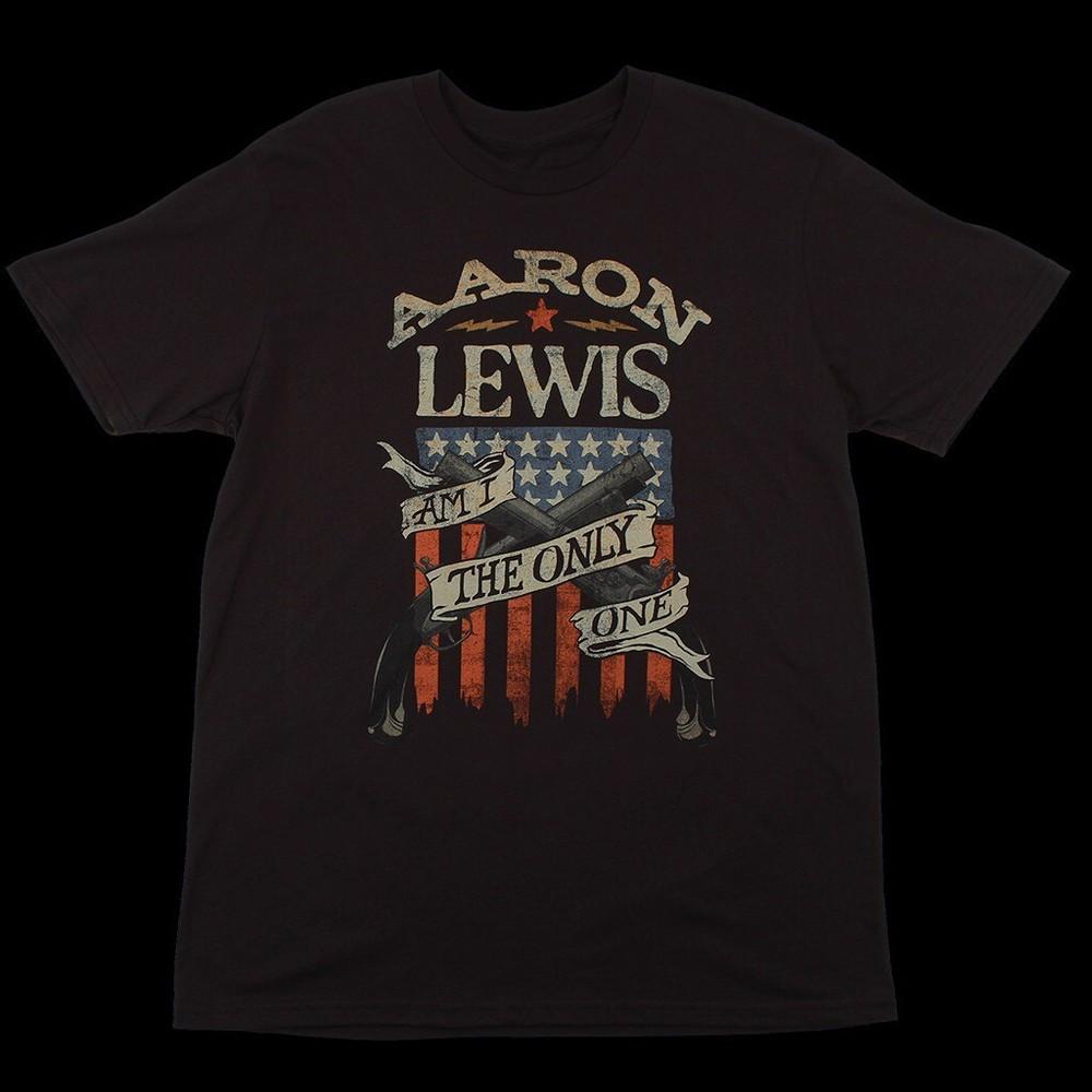 Aaron Lewis Am I The Only One Flag Black All Size Shirt Unisex T-Shirt S