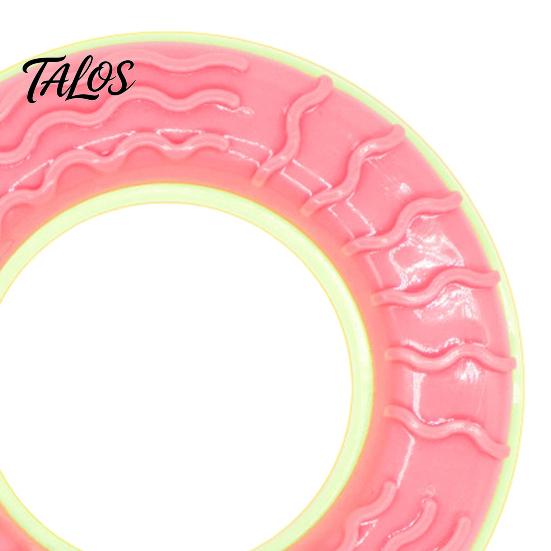 Pet Cooling Summer Essentials Dog Chew Toy, Popsicle Ice Freezer Donut Shape Durable Rubber Teething Toy Teeth Cleaning Reusable Freeze for