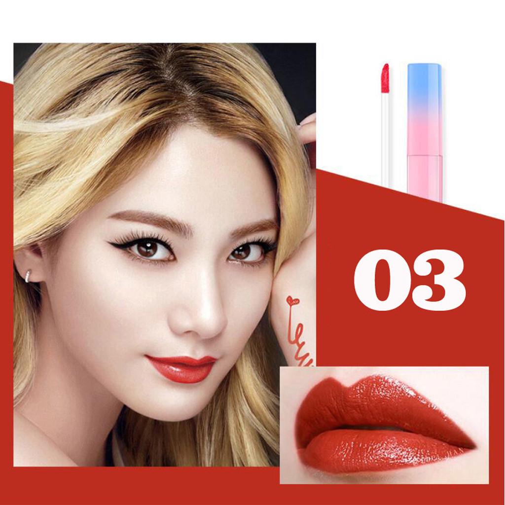 

Макияж Увлажняющий блеск для губ Жидкая помада Телесная градиентная трубка Глазурь для губ красный