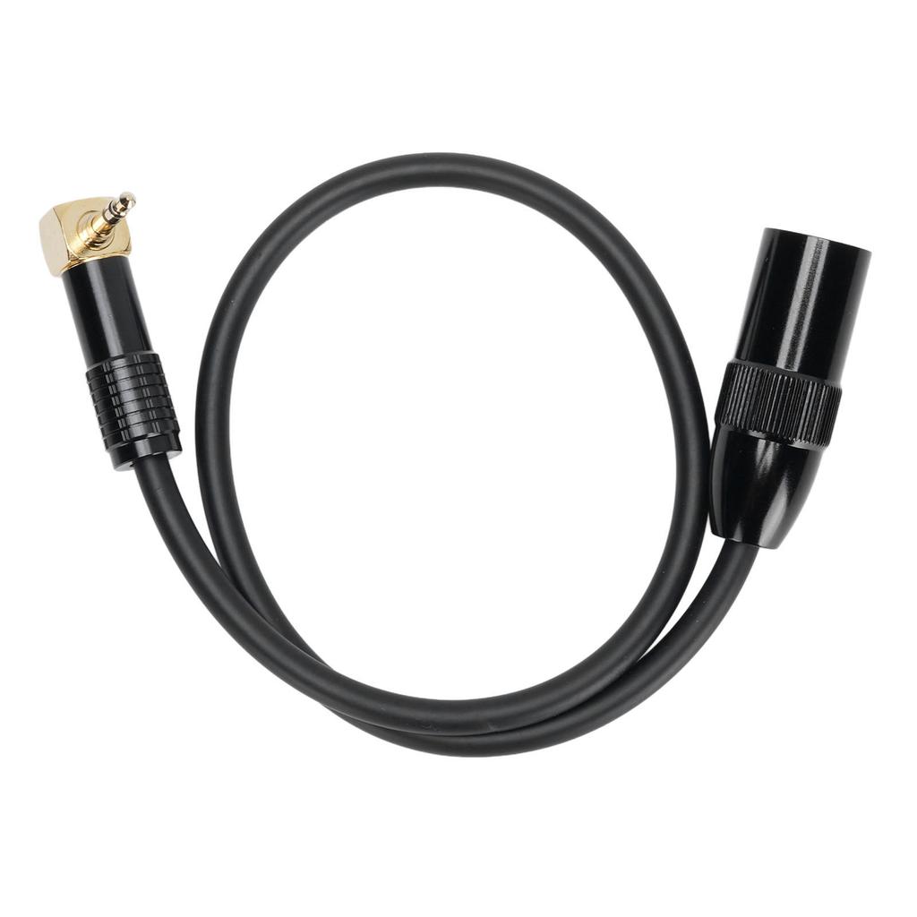Right Angle 3.5mm To XLR Stereo Sound Cable 0.5M Male To XLR Male Microphone Cable for Phone Tablet Laptop