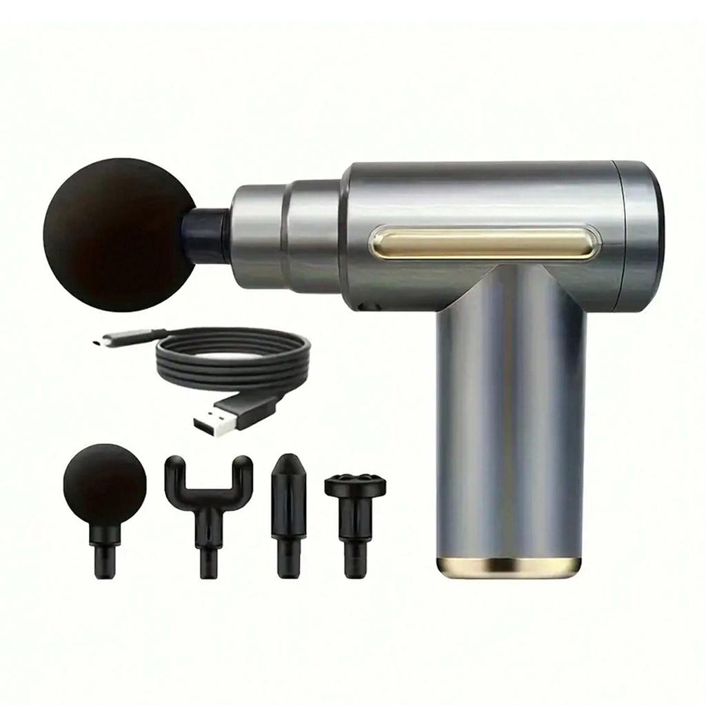 1pc Portable Fascia Gun Deep Tissue Massage Mini Lightweight and Adjustable Speed Massage Equipment Suitable for the Whole Body