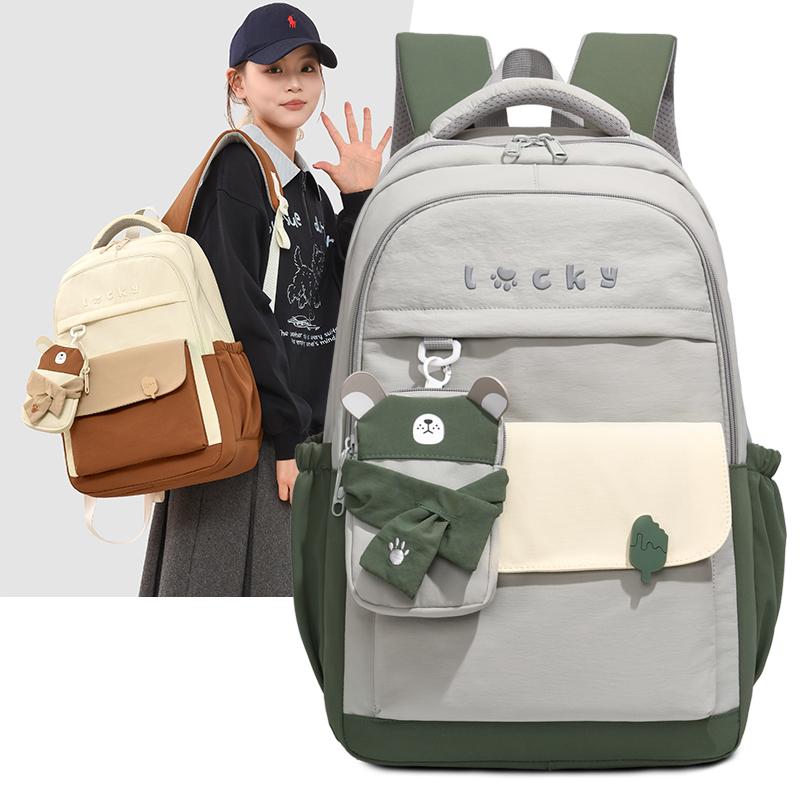 Cartoon Backpack Large Capacity Junior Senior High School Student Schoolbag