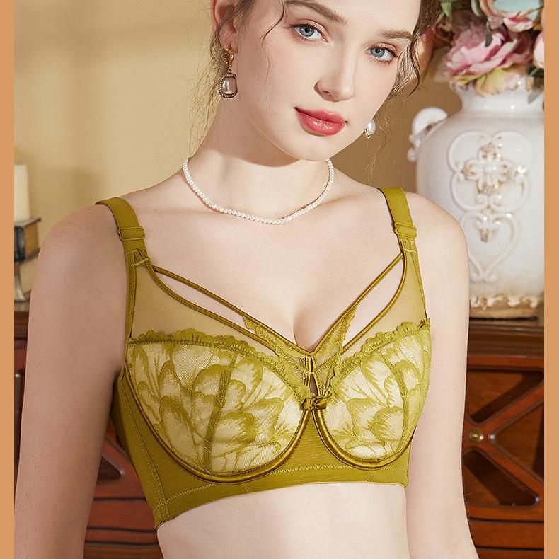 Underwear Women's Thin Collection Bra Breathable No Steel Hoop Bra Adjustable Top Support Sexy push up Bra