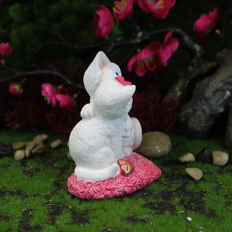 Romantische Katzenstatue Harz Heimdeko Für Feste Und Besondere Anlässe