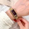 Medieval High-End Temperament Rectangular Steel Belt Watch Women'S Simple Niche High-Value Quartz Watch