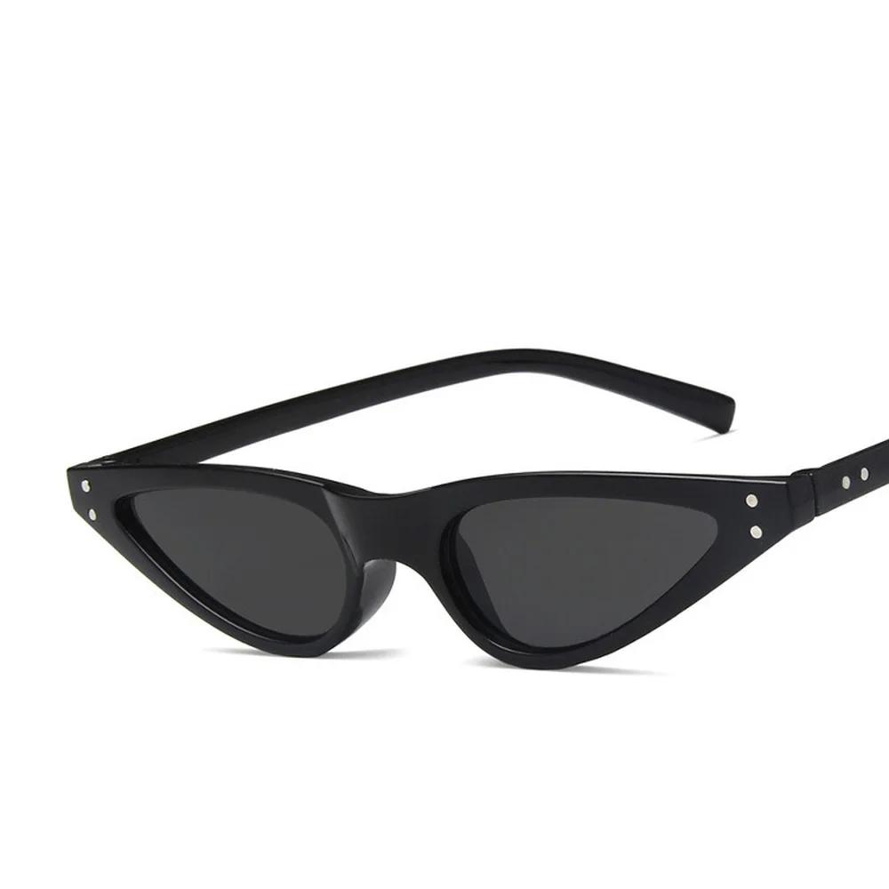 Cat Eye Sunglasses Women's Fashion Retro Small Frame Sun Glasses Vintage Narrow Sunglasses Trending UV400 Eyewear
