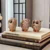 3pcs of Cute European-Style Owl Decorations for The Living Room Office Desk And Home Decor