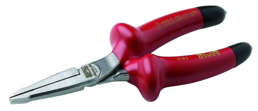Bahco 1000V Flat Nose Pliers 2421V-160