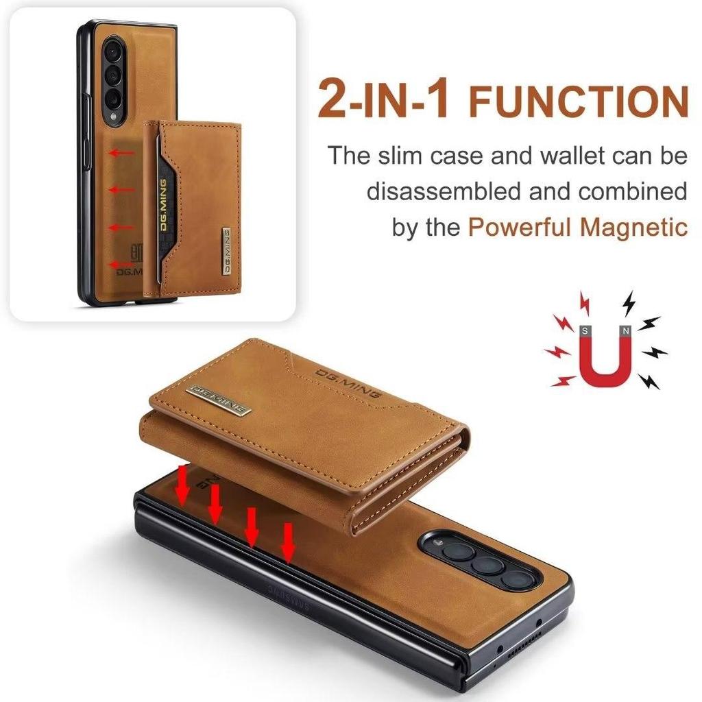 Veske For Samsung Z Fold 5 3 Z fold 4 S23 S22 S21 Ultra S20 A12 A22 A32 A52 A13 A33 A53 A14 A24 A34 A54 Flip Magnetic Leather Wallet Stand Cover
