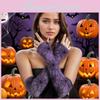 Halloween Spider Web Gloves Cosplay Costume Accessory For Party And Themed Events