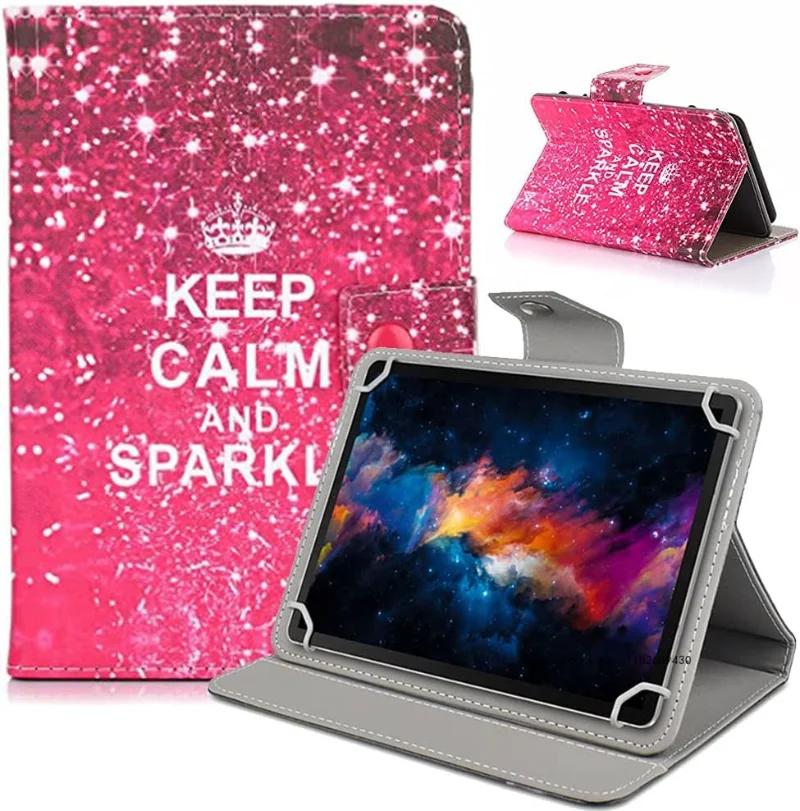 Universele 7 8 10.1  Tablethoes, 8inch 10inch Tablethoes, Folio Leer Stand Shell Case voor 7-10.5 inch Android/iOS/Windows Capa Universal 8-8.4inch