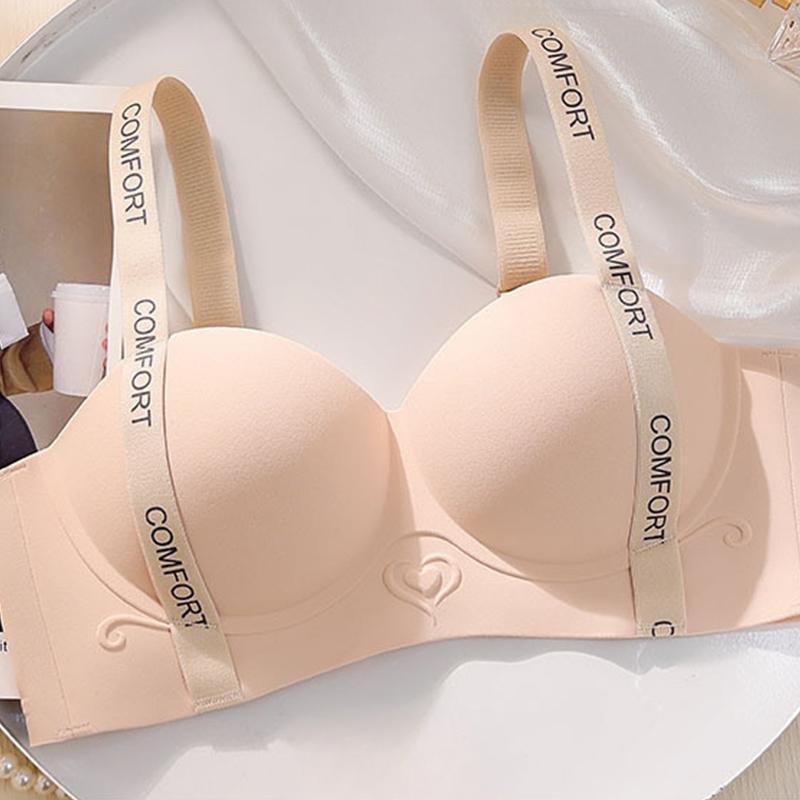 חזיית הדפסת אותיות חלקה ללא ברזלים חזיית נשים נוחה ומאספת תחתונים סקסיים מתכווננים