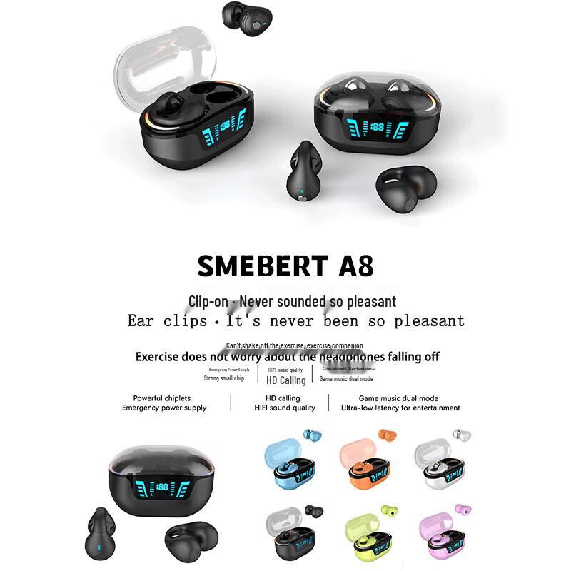 SMEBERT 5.3 Bone Conduction Open-Ear Bluetooth Sport Earphones