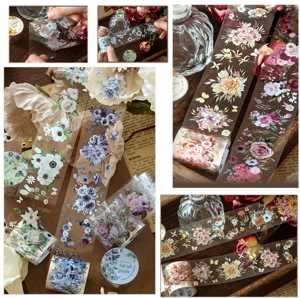 Assorted Masking Tape Collage Flake Roll Roll Tape Collage Planner Korean Set of Large Red of Stickers, Stickers, Stickers, Cute, Retro, Stylish,