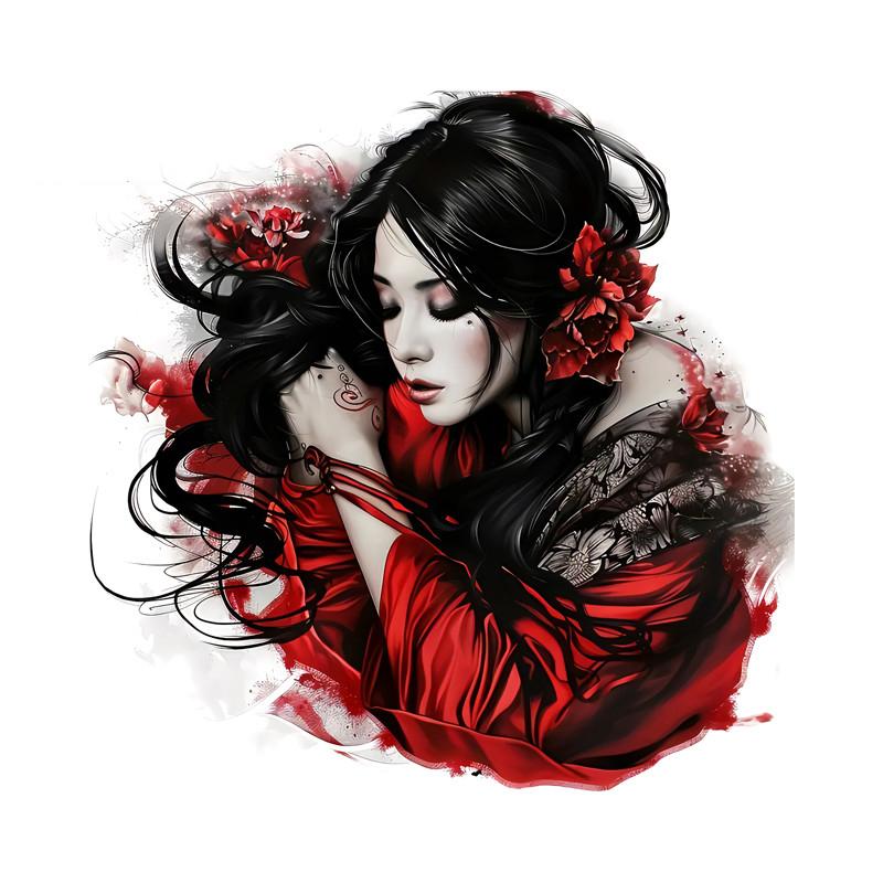 

Geisha Car Sticker Cartoon Waterproof Vinyl Decals Auto Body Window Bumper Decor Motorcycle Helmet Stickers SH1232 A-15cm Longest Side
