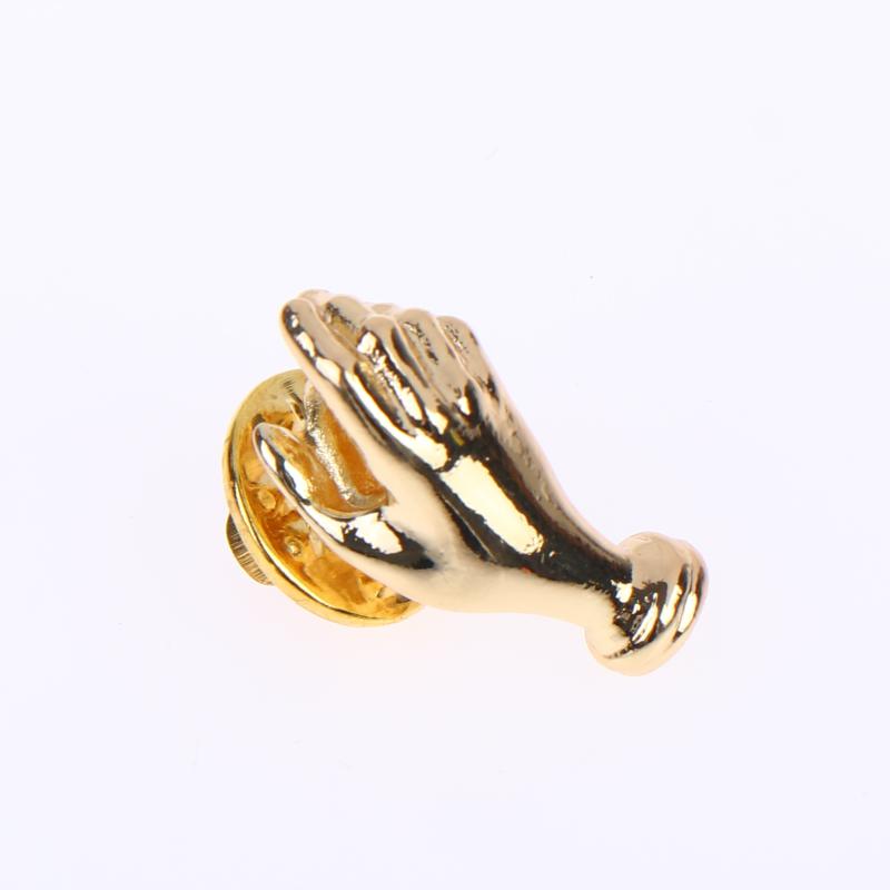Hand-Held Flower Brooch Pin Diy Flower 2Pcs Arrangement Pin Bouquet Pin Fastening Accessory Creative Gift Gold