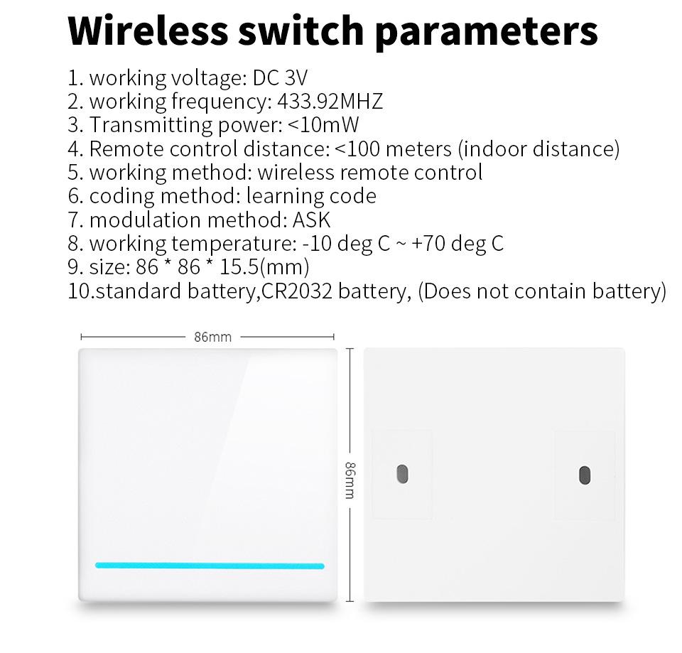 Graffiti Smart WiFi+RF433 Remote Control Switch, Alexa-Compatible On-Off Device.