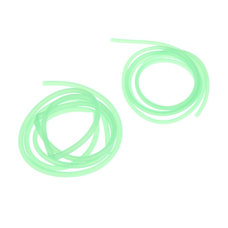 2Packs 1M Fishing Luminous Tube Fluorescent Luminescent Tube Baiting Fish Soft Rubber Tube Fishing Line Tube Fishing Accessories