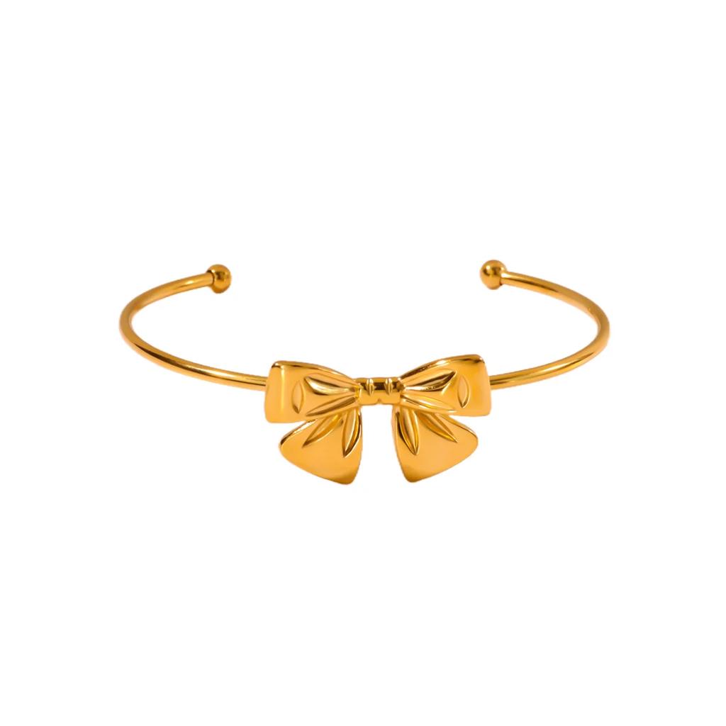 Hugging Stainless Steel Bracelet For Women Gold Color Shell Summer Waterproof Cuff Bangles Bracelets Flower Jewelry Accessories