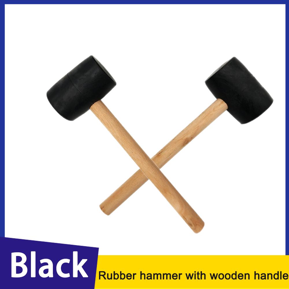 Leder Schwarz Gummi Hammer Holzgriff Regal Möbel Installation Board Hammer