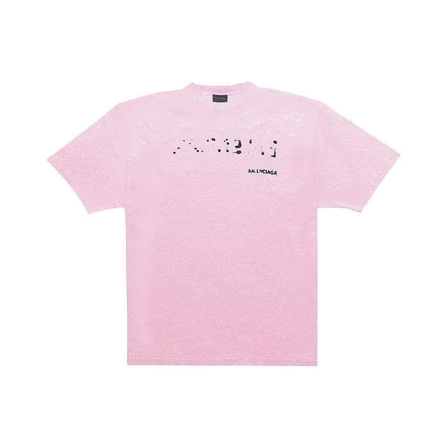 Balenciaga SS23 T Shirt Women's Pink Regular Fit 641655TOVO53204