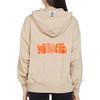 Nike X Atmos Collaboration WMNS NSW Circa Series Oversized Logo Hoodie Women Hoodie Pink Beige DM6776-200